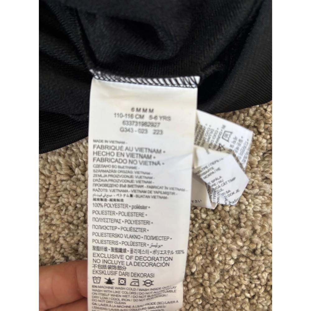 Nike Boys Black Grey Full Zip Track Jacket Swoosh Logo Size 6 NEW - Picture 4 of 4